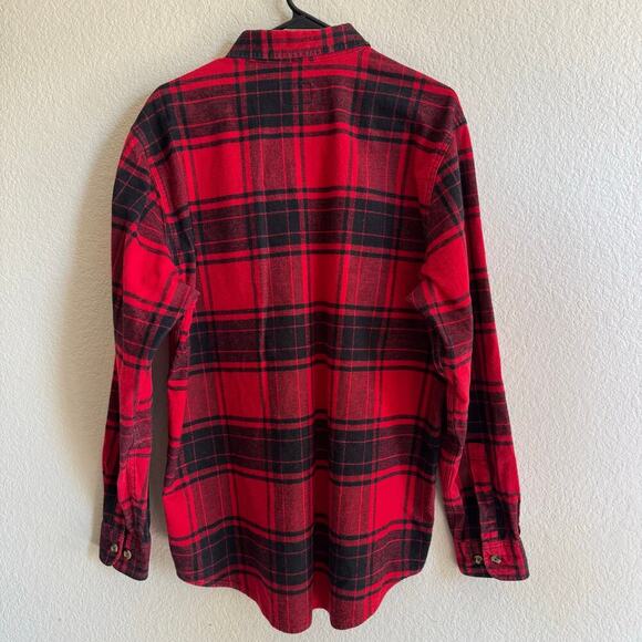 Timberland Pro Original Fit Plaid Flannel Long Sleeve Shirt Western Barn Large - Picture 2 of 9